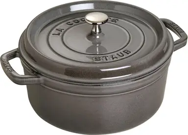 STAUB gietijzeren braadpan - 24 cm, grafietgrijs