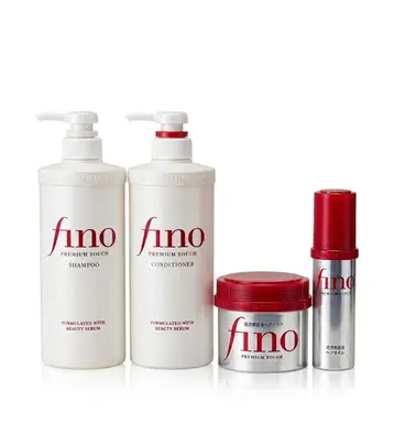 【Sommer-Angebot:50% sparen 】 Shiseido Fino Ultimate Repair 4-Schritte Haarpflege-Set: Shampoo, Spülung, Haarmaske & Haaröl