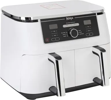 Ninja AF400EUWH MAX Foodi Dual Zone Heißluftfritteuse Weiß