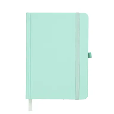 Jubiluu A6 Floral Fabric Hardcover Lined Notebook - 160 pages (80 sheets)， Bookmark & Elastic Band - Classic Cream Ruled Journal for Writing， School， Office， and Gifts-Peach Blossom