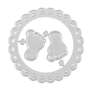 Baby Feet Die Cuts for Card Making,Metal Cutting Dies Embossing Paper Dies for Scrapbooking DIY Album Card Making Supplies