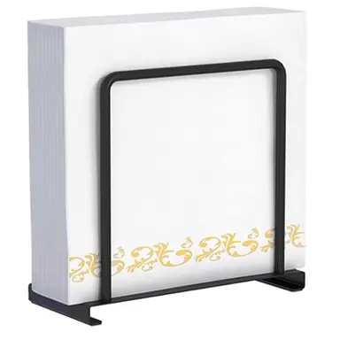 Vilscijon Minimalist Tissue Holder, Dining Room & Household Storage Organizer, Tissue Storage Rack Black