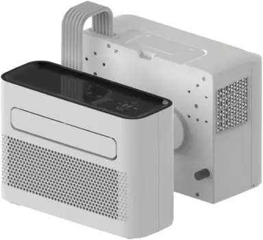Qlima Qsplit Mini climatiseur pour caravane et camping-car, 1,46 kW, 5000 BTU, refroidissement et chauffage (560 W), Wi-Fi, débit d'air de 280 m³/h, Classe A 