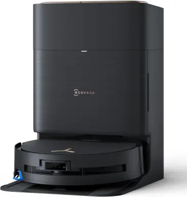 ECOVACS Saugroboter DEEBOT X9 PRO Omni, Mit Wischfunktion, 16.600 Pa, OZMO Roller, ZeroTangle 3.0, TruEdge 2.0, Heißwasser-Moppwäsche, Heißlufttrocknung, All-in-One Omni Station, YIKO-GPT, 1 Stück