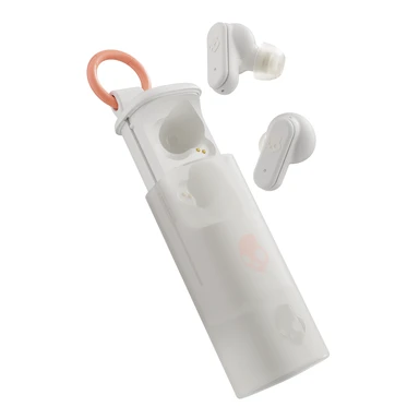 Skullcandy Dime Evo True Wireless In-Ear Earbuds - Bone/Orange