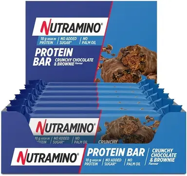 Nutramino Eiwitreep 12 x 55 g - Krokante chocoladebrownie