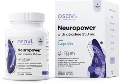 Osavi Neuropower Citicoline Cognition 250mg Vegan Cognitive Support Capsules - 30 Capsules