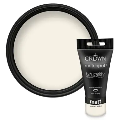 Crown Matt Emulsion Cream White 40ML