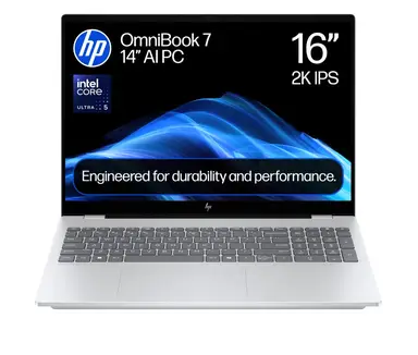 HP 16-ay0003na, 16" Omnibook 7 AI, Intel Core Ultra 5, 16GB RAM, 1TB SSD, Windows 11 Home