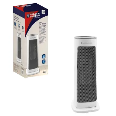 Spear & Jackson 38355 Hot & Cool Ceramic Fan Heater