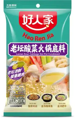 Hao Ren Jia Laotan Sour Cabbage Hot Pot Base 300g