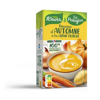 Knorr & La Potagère Soupe douceur d'automne à la crème fraîche - 1 L