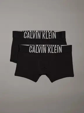 Calvin Klein 2 Pack Jongens Trunks - Intense Power - Zwart 12-14