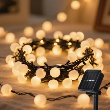 Aigostar Melkbolverlichting - 50 LED | 20 cm afstand | IP65 | op zonne-energie