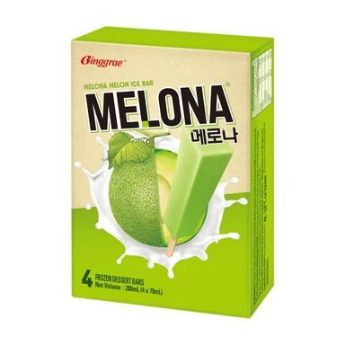 Melona Ice Bar - Melon Flavour 70ml x 4 Ice Cream