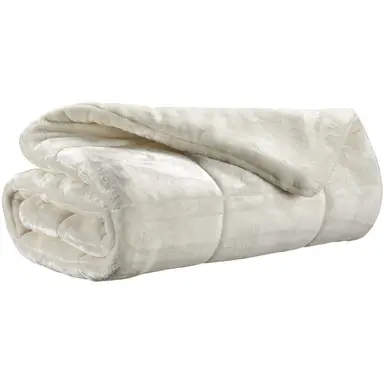 VIVARAISE Plaid Tender neige - 225 x 260 cm