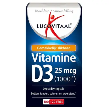 Lucovitaal Vitamine D3 25 mcg 120 capsules