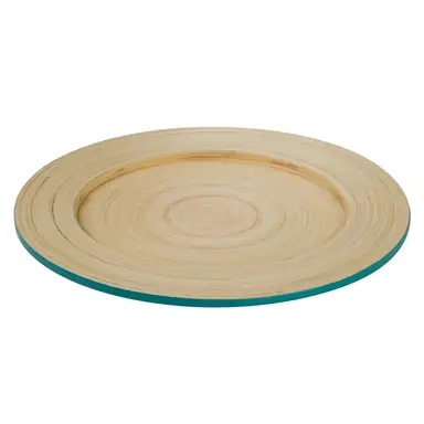 Maison by Premier Kyoto Turquoise Bamboo Charger Plate