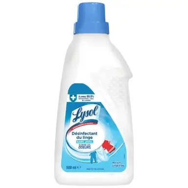 LYSOL Désinfectant Du Linge Sans Javel Parfum Linge Frais 500ml