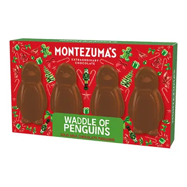 Montezuma's Solid Milk Chocolate Christmas Penguins 60g