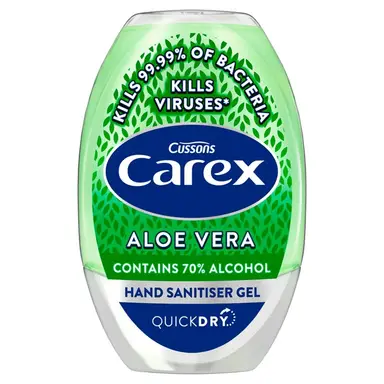 Carex Antibacterial Hand Sanitiser Gel Aloe Vera 50ml