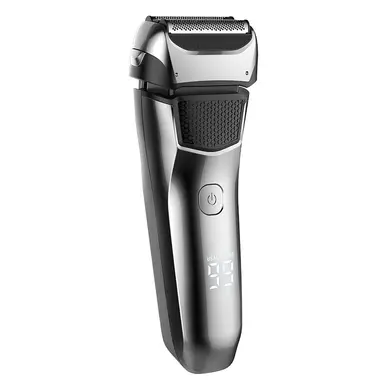 Sparoma Electric Shaver for Men, 360° Floating Dual-Blade System, Wet & Dry Use, Digital Display, Pop-Up Trimmer, Type-C Fast Charging, 80-Min Battery, IPX6 Waterproof,  FK-609