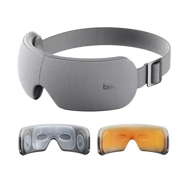 Breo EM005 Temple and Eye Massager with Heat Best Eye Massager for Migraines Headaches Dry Eyes Rechargeable Portable Eye Massager for Relaxation Sleep with Music