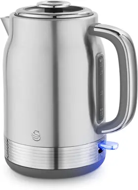 Swan Retro Revive Jug Kettle, 1.7L, Rapid Boil, Easy Pour, 3KW, Vintage, Stainless Steel - SK19025SS