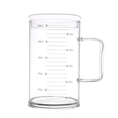 BJ 1000ml Glass Tea Cup with Graduation Marks
