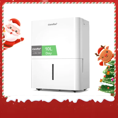 Comfee Entfeuchter 10 L/24 Std., Raumgröße ca. 40 m³ (16 m²), LED-Anzeige, gegen Feuchtigkeit, Schimmel, MDDN-10DEN7, R290, automatische Entfeuchtung