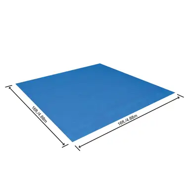 Bestway Tapis de sol 16' x 16' / 4,88 m x 4,88 m