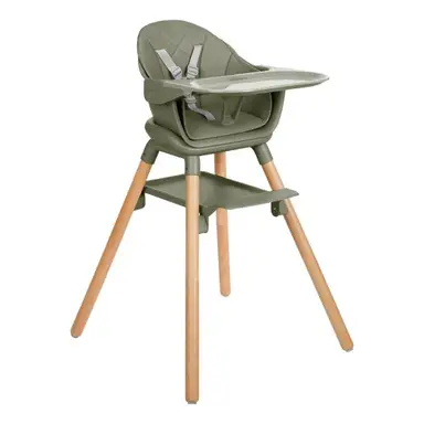 Kikka Boo High Chair 6in1 Woody Army Green