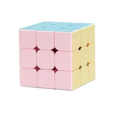 Speed Cube 3 x 3 Casse-tête couleurs pastel en ABS - 5,5 cm