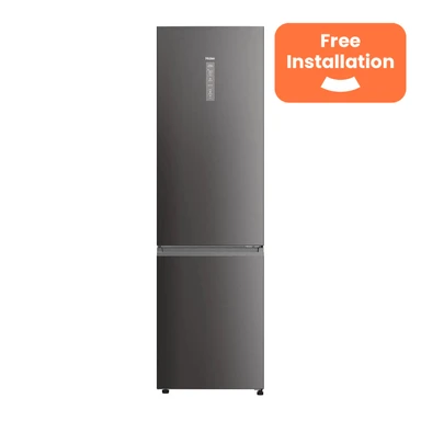 Haier 2D 60 Series 5 Pro Fridge Freezer – Platinum Inox | A Energy Rated | 205cm High | Total No Frost | Wi-Fi Connected (HDPW5620ANPD)