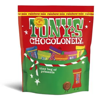 Tony's Chocolonely Fairtrade Tiny Tony's Christmas Pouch 135g