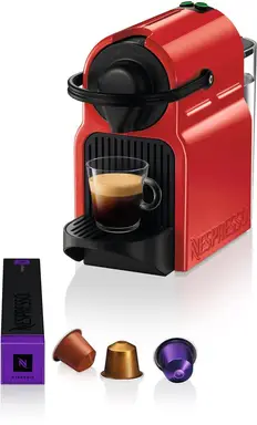 Nespresso Inissia XN1005 capsulemachine van Krups, rood