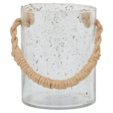 Interiors by Premier Lantern Kuta Rope Natural Medium