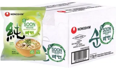 Nongshim Instantnudeln Soon Veggie 6 x 112g Gemüse