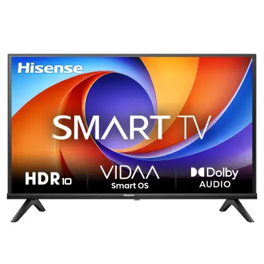 Hisense 32E4QT Fernseher, 32 Zoll, DLED, Smart TV, Game Mode, AI Sports Mode, Dolby Audio, Dolby MS12, DTS Virtual X, HDR10, HLG, Full HD, Hoher Kontrast, Rauschunterdrückung [2025] [Energieklasse F]