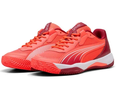 Puma Nova Court Rood Bordeaux Wit Sneakers 43