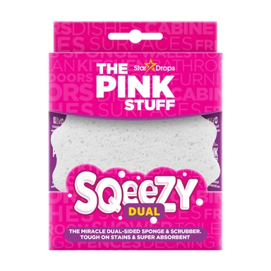 The Pink Stuff Sqeezy Dual The Miracle Dual-Sided Sponge & Scrubber