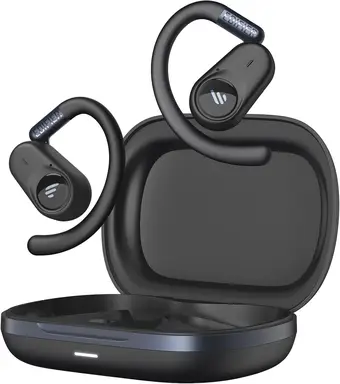 Edifier A6 Open-ear Headphones， Bluetooth 5.4 Wireless Earbuds， LDAC Hi-Res Audio， AI Clear Calls， Adjustable Ear Hooks， 40H Playtime， Fast Charging， Multipoint Connection， IP55