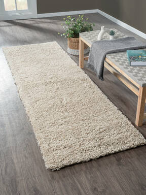 My Flair Teppich "My Shaggy" rechteckig beige 250 x 80 cm