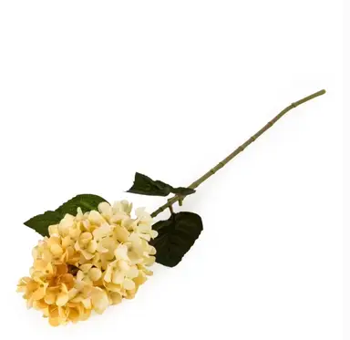 Candlelight Artificial Hydrangea Flower Stem Cream 75cm