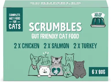 Scrumbles Wet Cat Food Jelly Selection Tins 6x80g