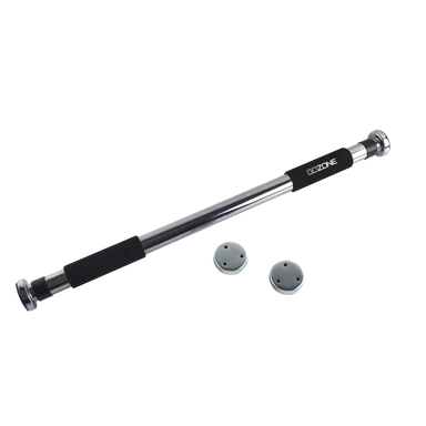 BARRE DE TRACTION  Taille : 65,5 x 5 x 5 cm  Largeur réglable avec verrouillage, sans vis, barre de traction horizontale portable pour le cadre de porte, entraînement, plage de réglage : 62-91 cm