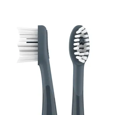 Ordo Replacement Sonic Toothbrush Heads with Pulse Technology, Deep Clean Bristles, Adults, Pack of 4, Charcoal Grey