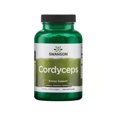 Swanson Cordyceps Mushroom Energy Vitality Capsules - 120 Capsules