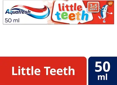 Aquafresh Kindertandpasta 50 ml Little Teeth Tube 3-5 jaar