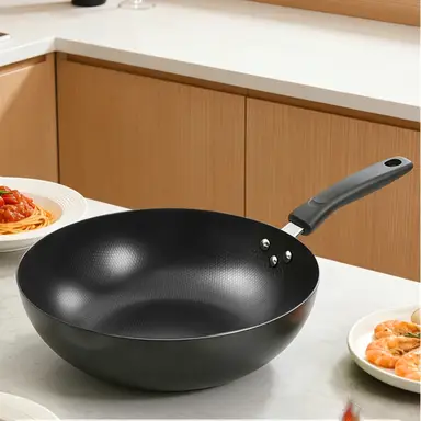 Maxcook No Coating Iron Wok Available for gas stove, induction stove,30CM MDB-30
